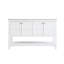 54 inch Double Bathroom Vanity in White-814282245