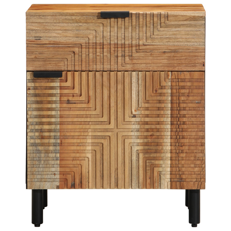 50cm W Solid Wood Bedside Table
