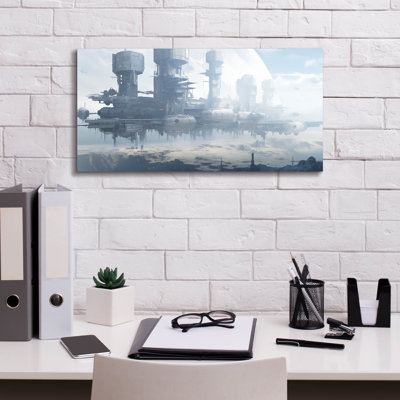 'Stratospheric Vessel' by r3darch0n Canvas Wall Art