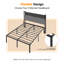 Structure de lit robuste, lit plateforme en métal sans sommier-1039662290-1007321423