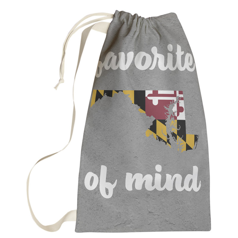 Fabric Laundry Bag with Handles, Small (64" H x 20" W x 1.5" D), Maryland