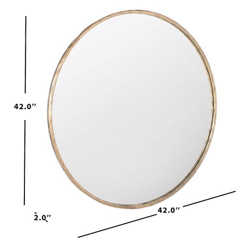 Niya Metal Round Wall Mirror & Reviews | Birch Lane