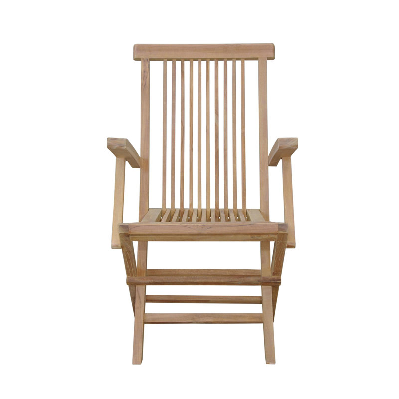 Bristol Teak Folding Outdoor Dining Armchair