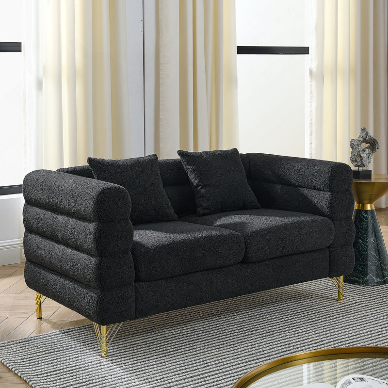 Canapé modulaire surdimensionné de 60 pouces à 2 places, canapé modulaire en tissu Comfort