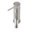 Robinet de salle de bain en nickel brossé, bonde escamotable et poignée simple, fabrication en métal-132795185
