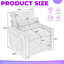 Fauteuil d'appoint moderne à une place avec poches de rangement, revêtement moelleux moelleux, capacité de poids de 300 lb-126539449