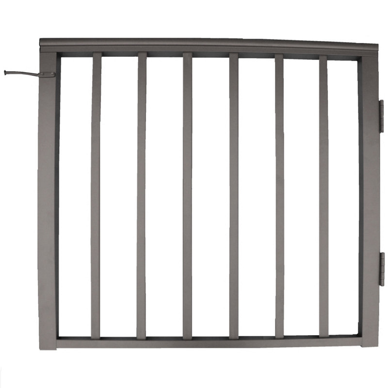 Barrière en aluminium, H 2,7 pi x l 3 pi, Bronze anthracite