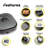 Aroma 4 Qt. 3-in-1 Grillet with Lid