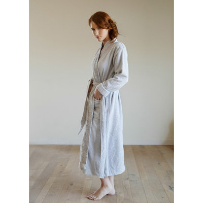 Peignoir 100% coton avec poches