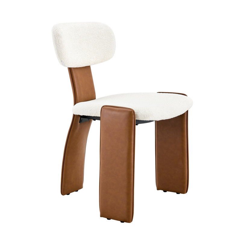 Ensemble table et chaises de salle à manger Adwin pour 4 personnes avec fauteuils rembourrés Teddy