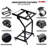 5 Core 9U Professional Audio Rack Mount DJ Mixer Stand Studio Adjustable Table Cart with Wheels
