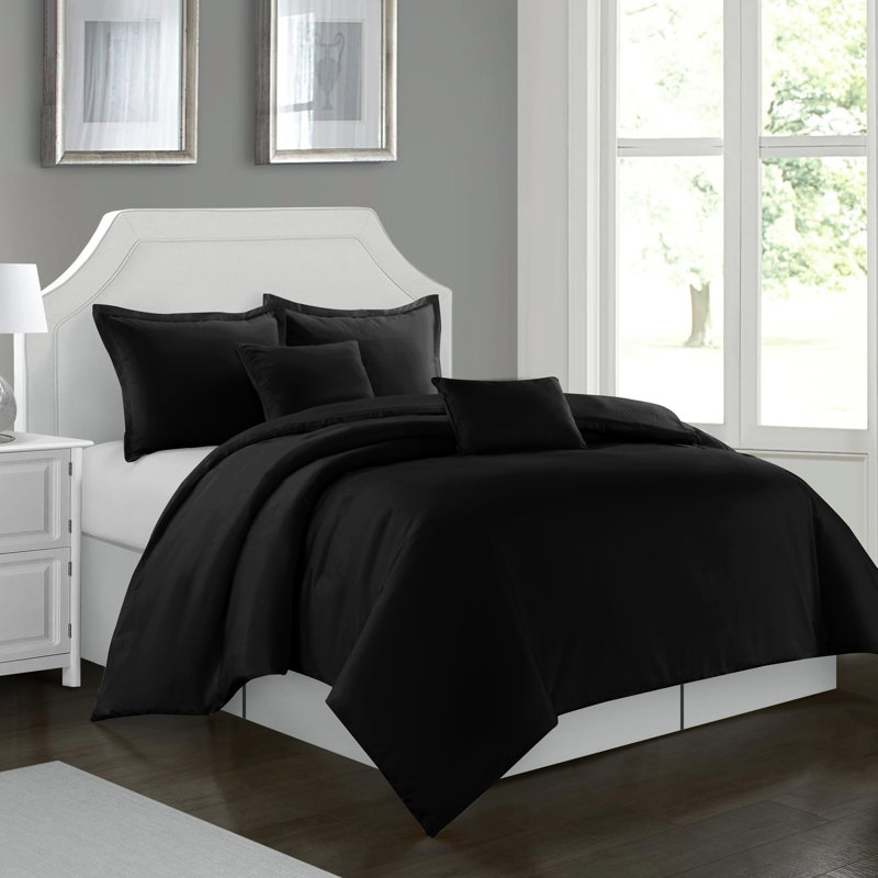Cathyjo Super Soft Microfibre Reversible 200 TC Plain Duvet Cover Set with Cases, Single Duvet Cover + 1 Standard Pillowcase