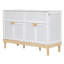 Grand lit avec couleur blanche, espace et polyvalent, option de finition grise, fabrication fiable, lit à poids limité de 450 lb, conception, deux finitions au choix, tiroir pour les objets personnels, assemblage facile-404953555