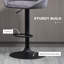 Swivel Upholstered Adjustable Height Counter Stool with Metal Frame-457576798