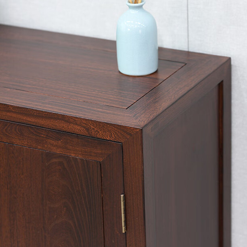 Armoire de rangement à chaussures sculptée de style chinois