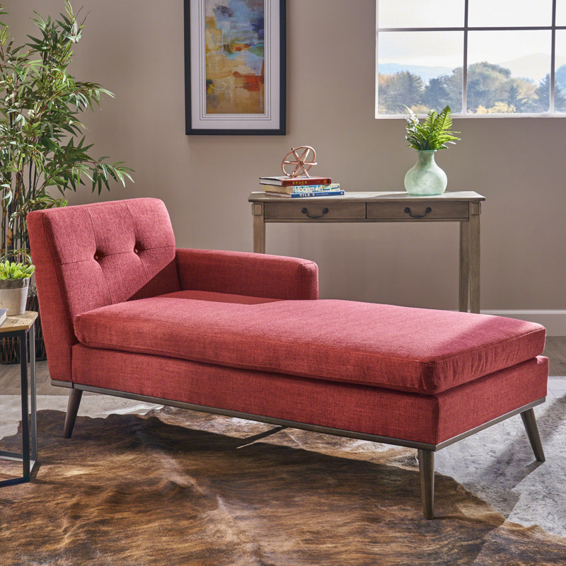 Chaise longue Endicott, Orange assombri