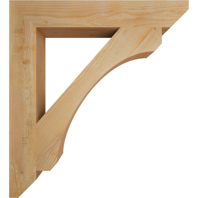 Support en bois / corbeau, Douglas (sciage brut), H 44 po x l 6 po x P 40 po