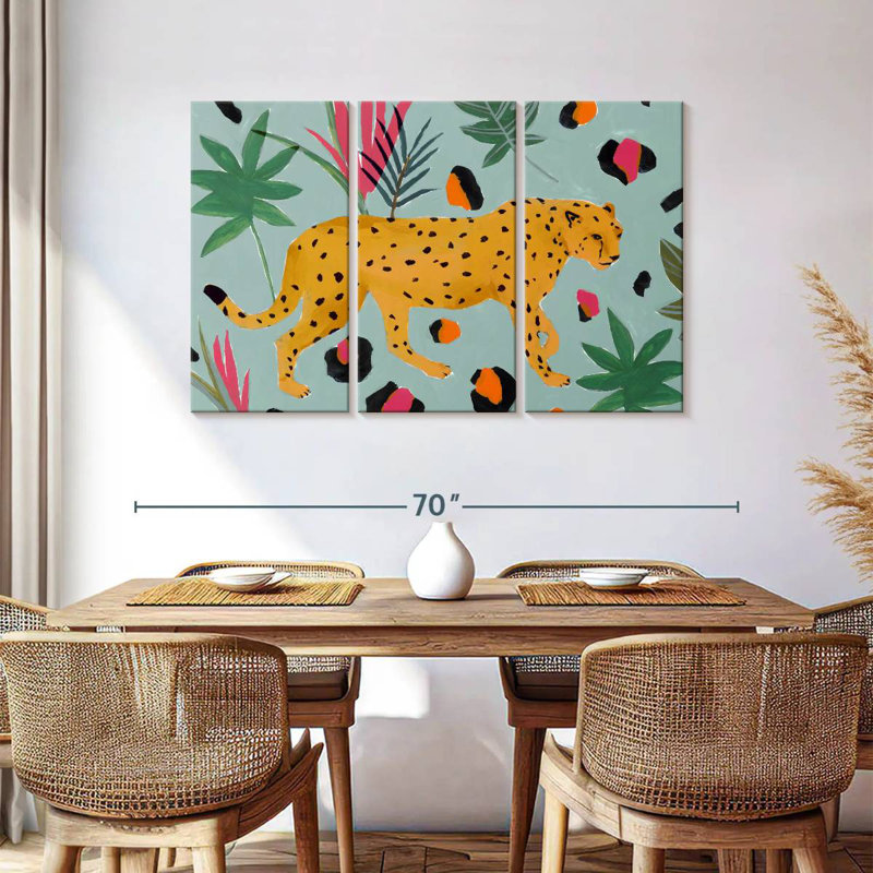 Brampt Walking Cheetah II, 36" H x 57" W