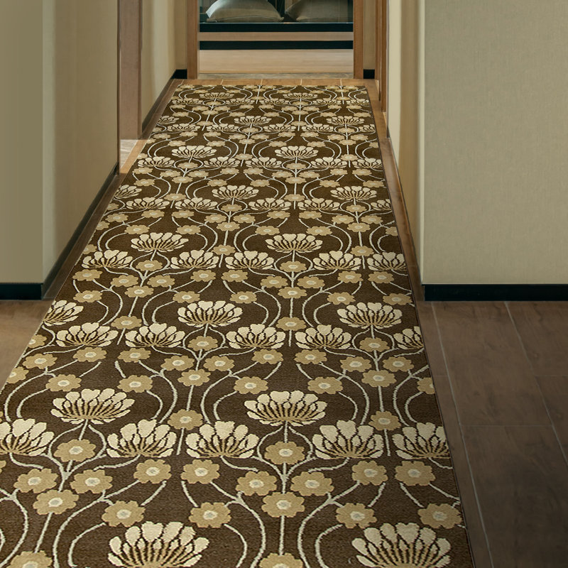 Floral Area Rug, Runner 3' x 8'