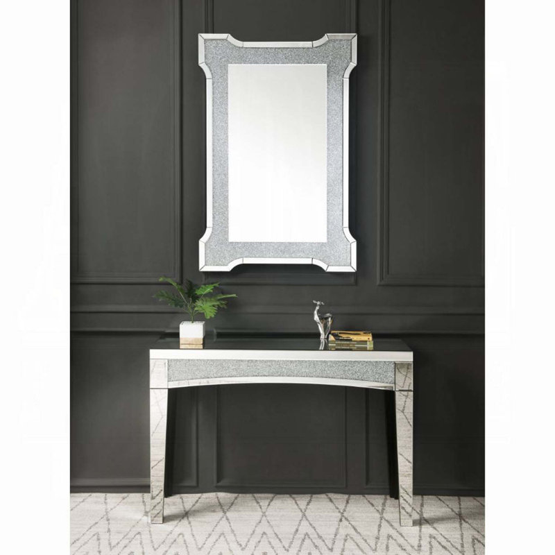 Miroir décoratif 31 "x47", miroir et faux diamants Noralie