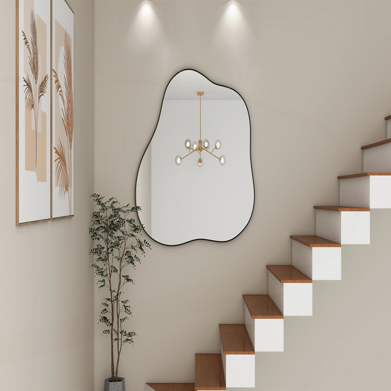 Unique Cloud-Shaped Metal Wall Mirror for Versatile Decoration