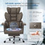 Ergonomic High Back Executive Office Chair with Retractable Footrest, Lumbar Support and Adjustable Height-1029332545-1010495787