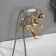 2 Handle Wall Mounted Clawfoot Tub Faucet