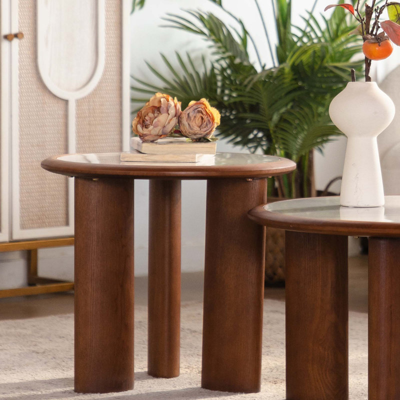 Table basse Modern Modern, H 17,72 po x l 19,49 po x P 19,49 po