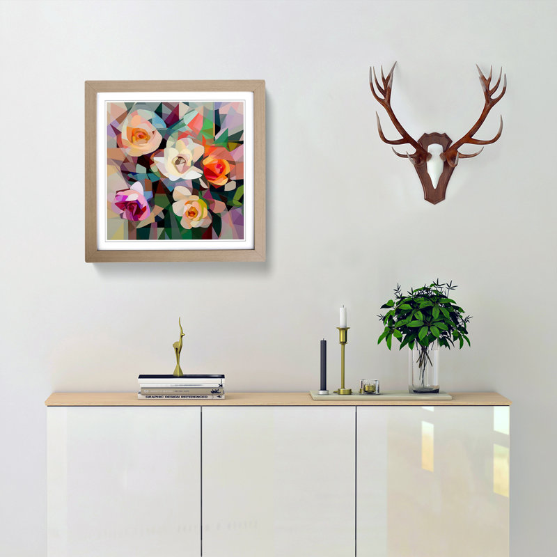Single Picture Frame Print on Wood, Oak