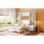 Lit escamotable moderne en MDF blanc pour la maison