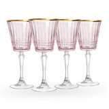 Cristine Gold Rim White Wine Glass, Set Of 4