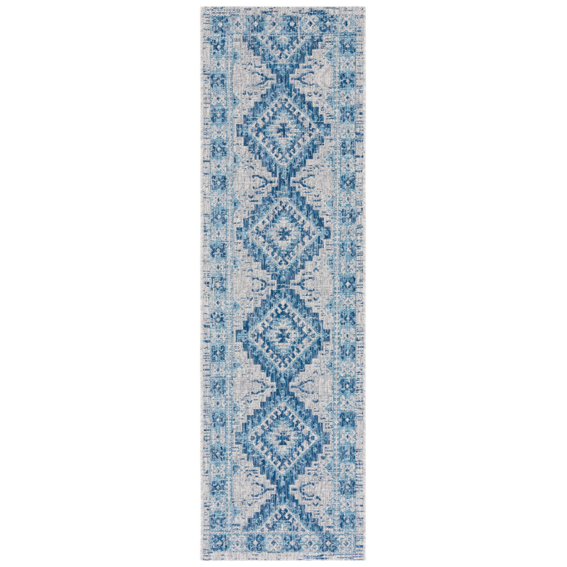 Amarien Performance Oriental Indoor/Outdoor Area Rug, Runner 2'3" x 8'