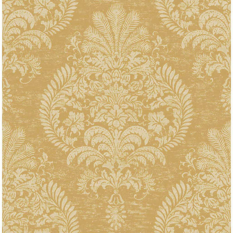 Rouleau de papier peint L 33 pi x l 20,5 po Lilianah, Bouton d'or