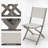 Parma 2-person Folding Patio Conversation Set-830263846