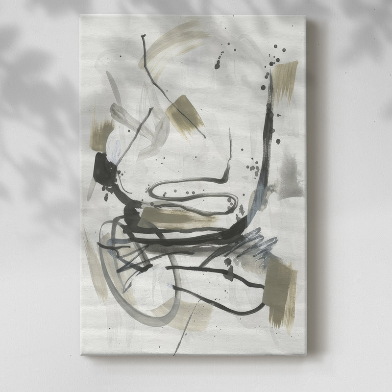 Serpentine Alphabet I -Gallery Wraraped Cavas, H 36 po x l 24 po