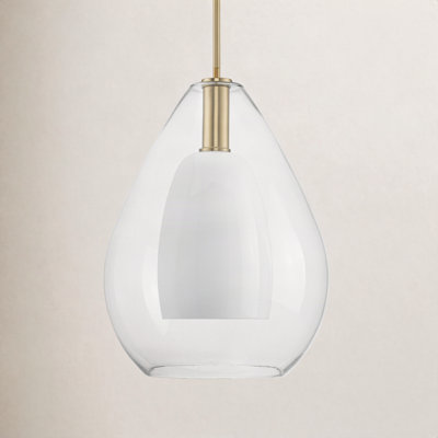 Eldine Single Light Glass Dimmable Pendant