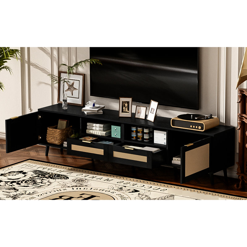 Meuble télé Modern Farmhouse Rattan