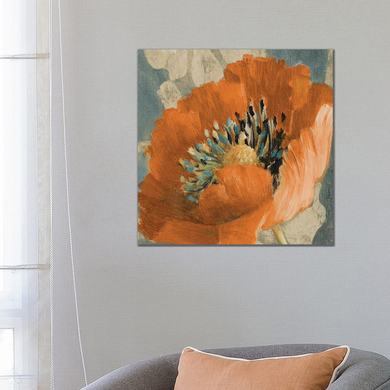 Orange Poppy by Lanie Loreth - Wrapped Canvas Gallery-Wrapped Canvas Giclée, 66.04 cm H x 66.04 cm W x 1.91 cm D
