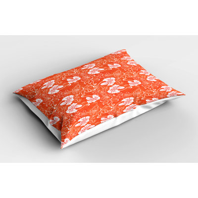 Flowers Polyester Floral Sham Set