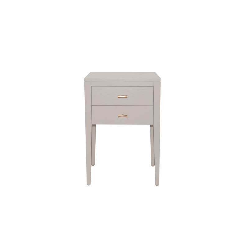 Annelouise 40cm W Solid + Manufactured Wood Bedside Table