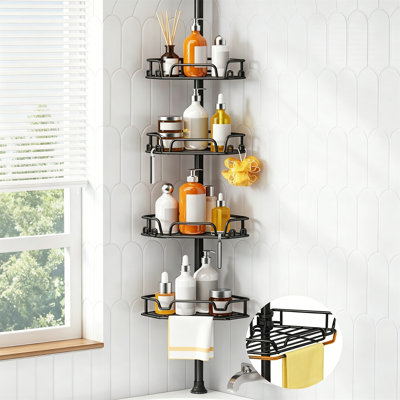Suction Stainless Steel Shower Caddy