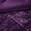 Édredon de luxe en velours mauve pour lit simple / simple TG, rembourrage, literie lavable à la machine avec coussins XL en mauve-120953703-120953712