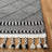 Jerseytown Hand Loomed Wool/Cotton Geometric Rug in Gray/Ivory/Black-1658633725