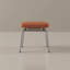 Tabouret de coiffeuse en polyuréthane avec pieds en métal