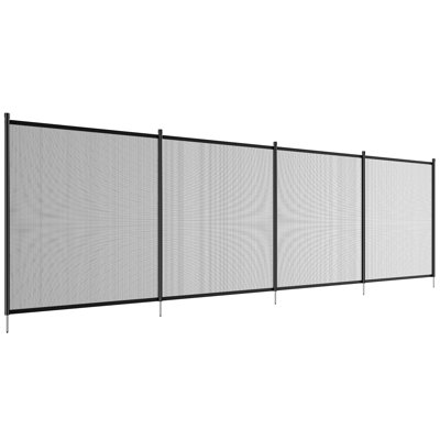 Pool Fence, 4 X 96 FT Pool Fences For Inground Pools, Removable Child Safety Pool Fencing, Easy DIY Installation Swimming Pool Fence, 340Gms Teslin PVC Pool Fence Mesh Protects Kids And Pets