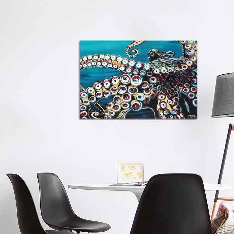 Wild Octopus I by Carolee Vitaletti - Wrapped Canvas Gallery-Wrapped Canvas Giclée, 66cm H x 101.5cm W