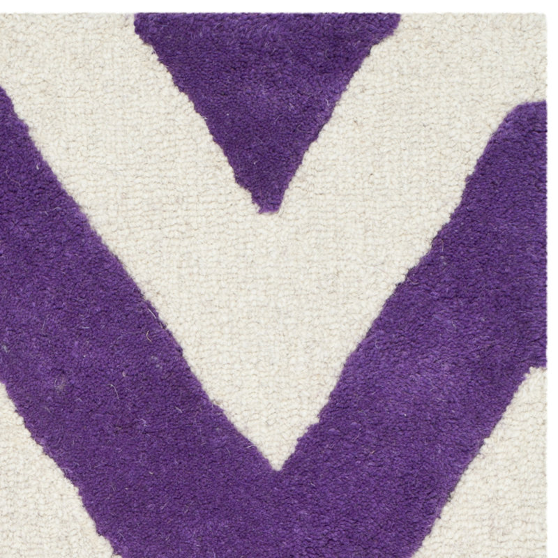 Jamison Chevron Wool Hand Woven Area Rug, Rectangle 183 x 274 cm