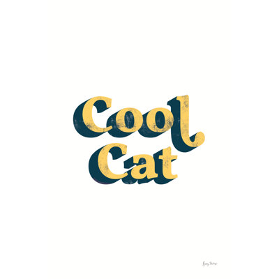 Rainbow Cool Cat Bold by Becky Thorns - Typography Print