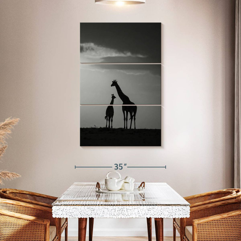 Brampt Giraffe's Affection, 23" H x 14" W