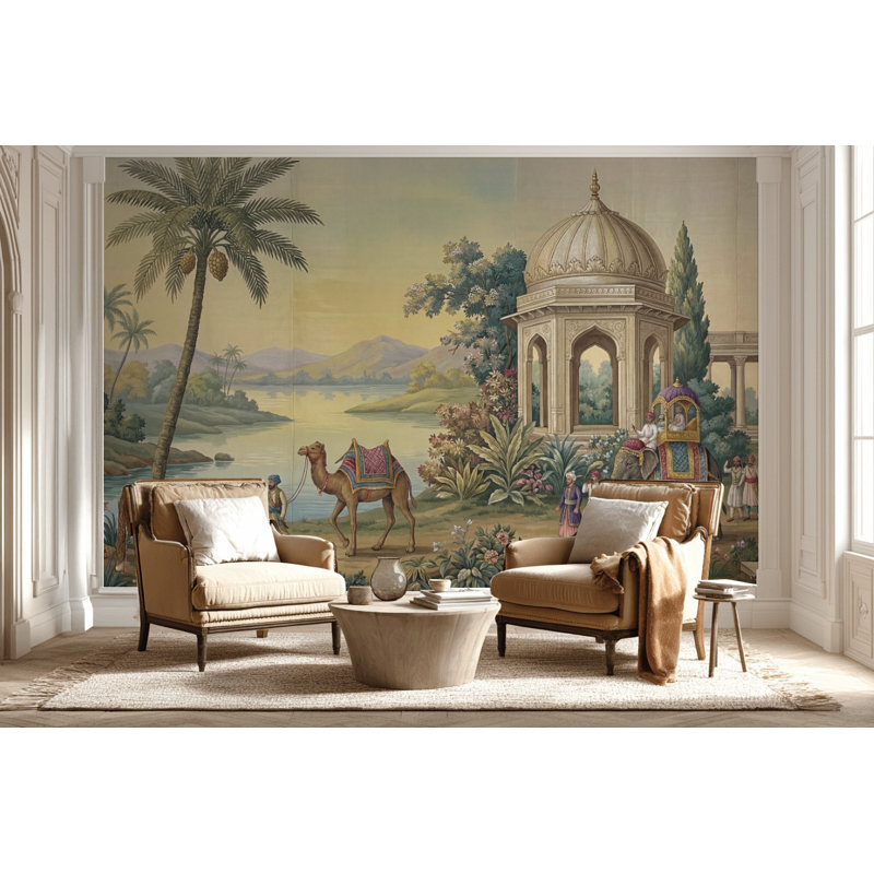 Papier peint chinois Paysage chinois, Peler et coller, 200 po x 120 po